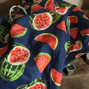 Watermelon swim trunks shorts elastic waistband